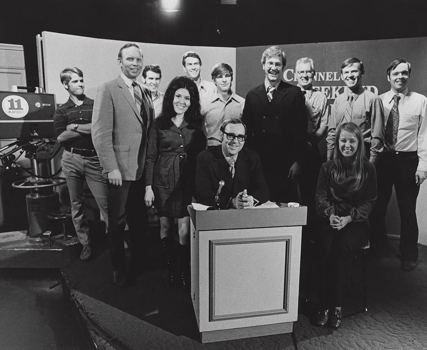 A photo of the team behind KBYU’s Channel 11 Weekend Report.