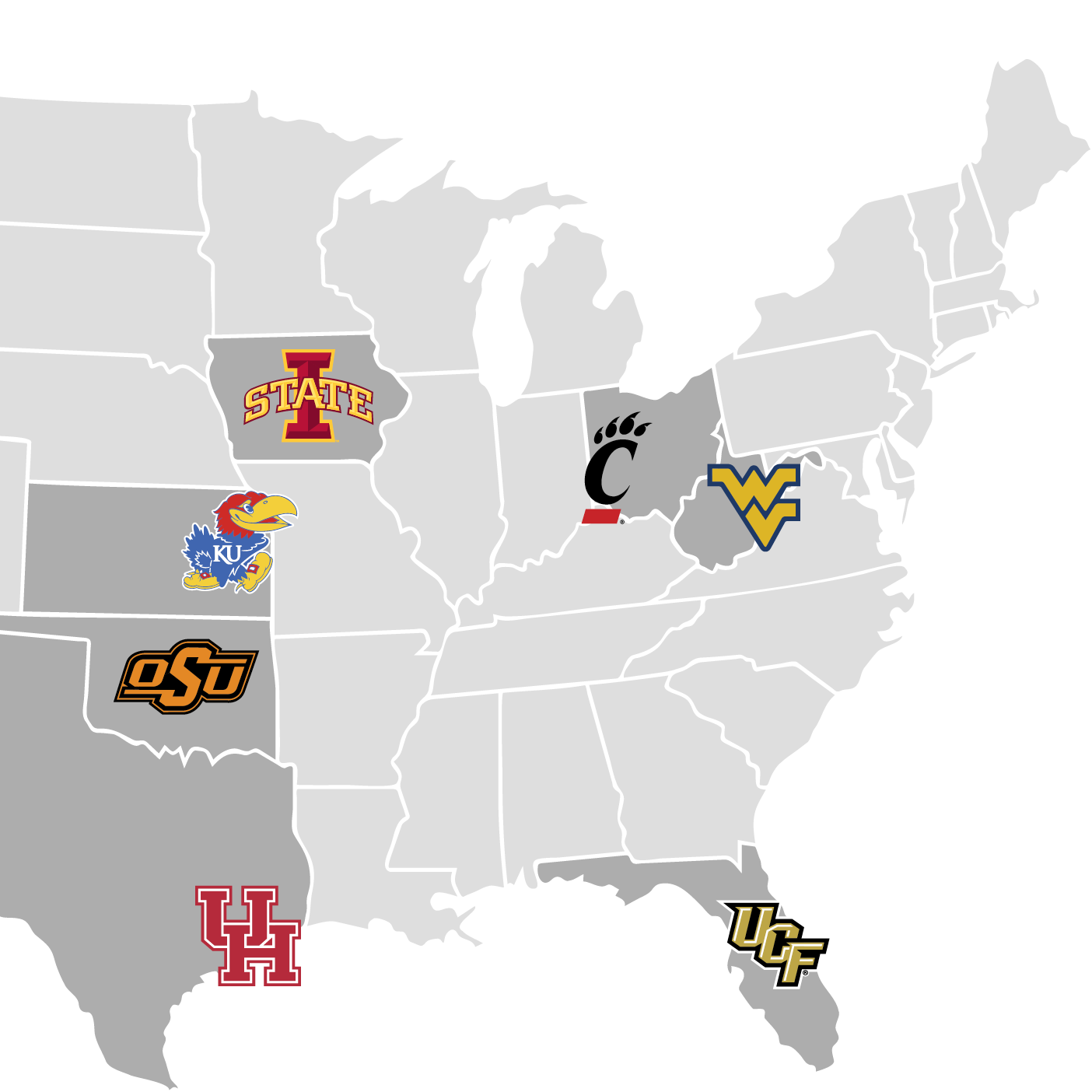 Big 12 Conference Map