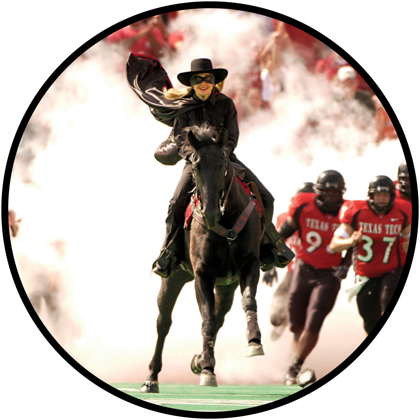The Masked Rider and Raider Red at Texas Tech University