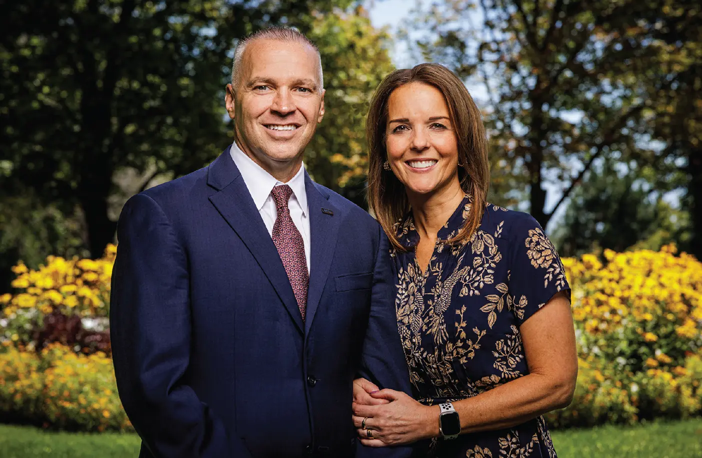 BYU president C. Shane Reese and his wife, Wendy Reese.