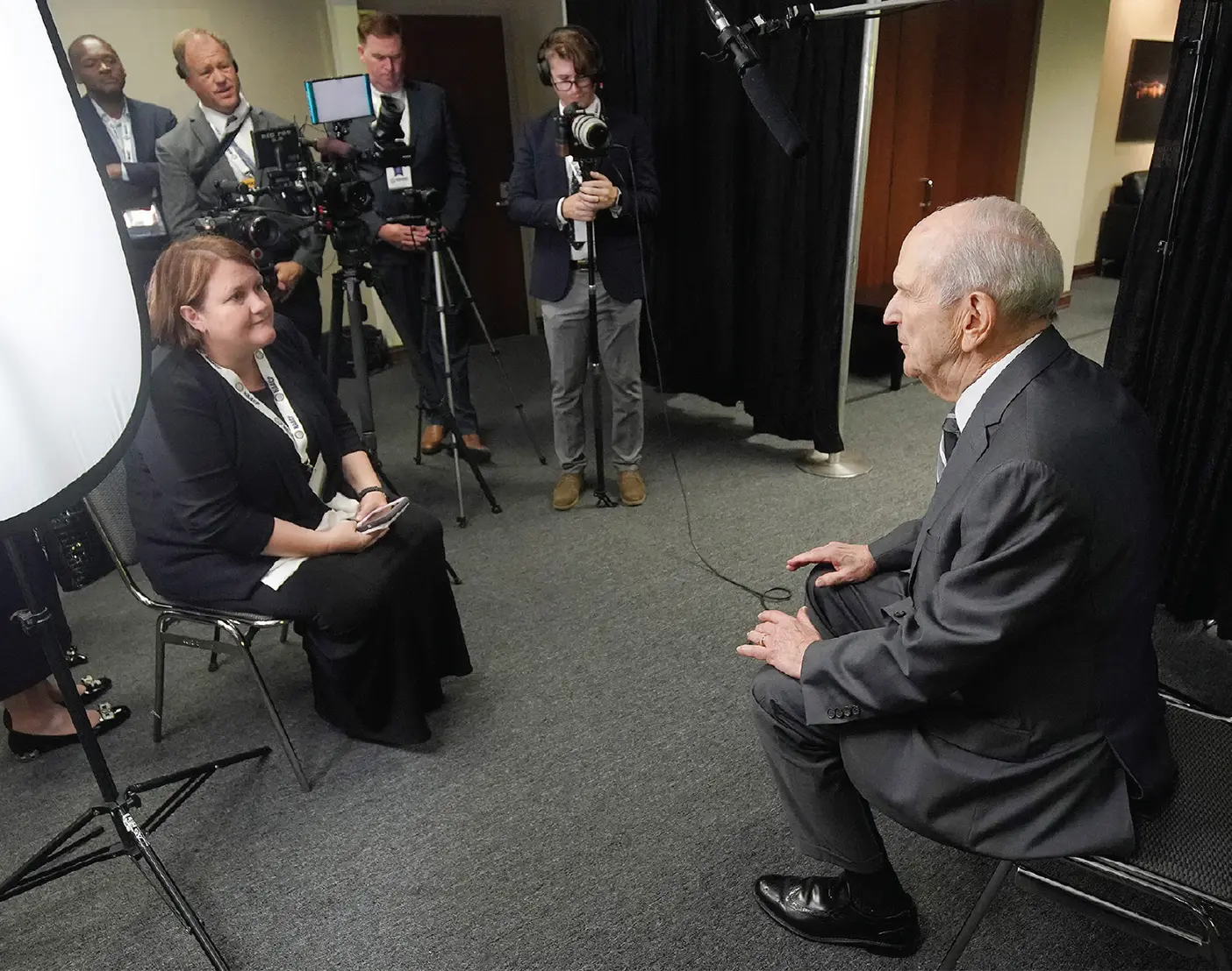 Sarah Jane Weaver interviews President Russell M. Nelson of the Church of Jesus Christ of Latter-day Saints.