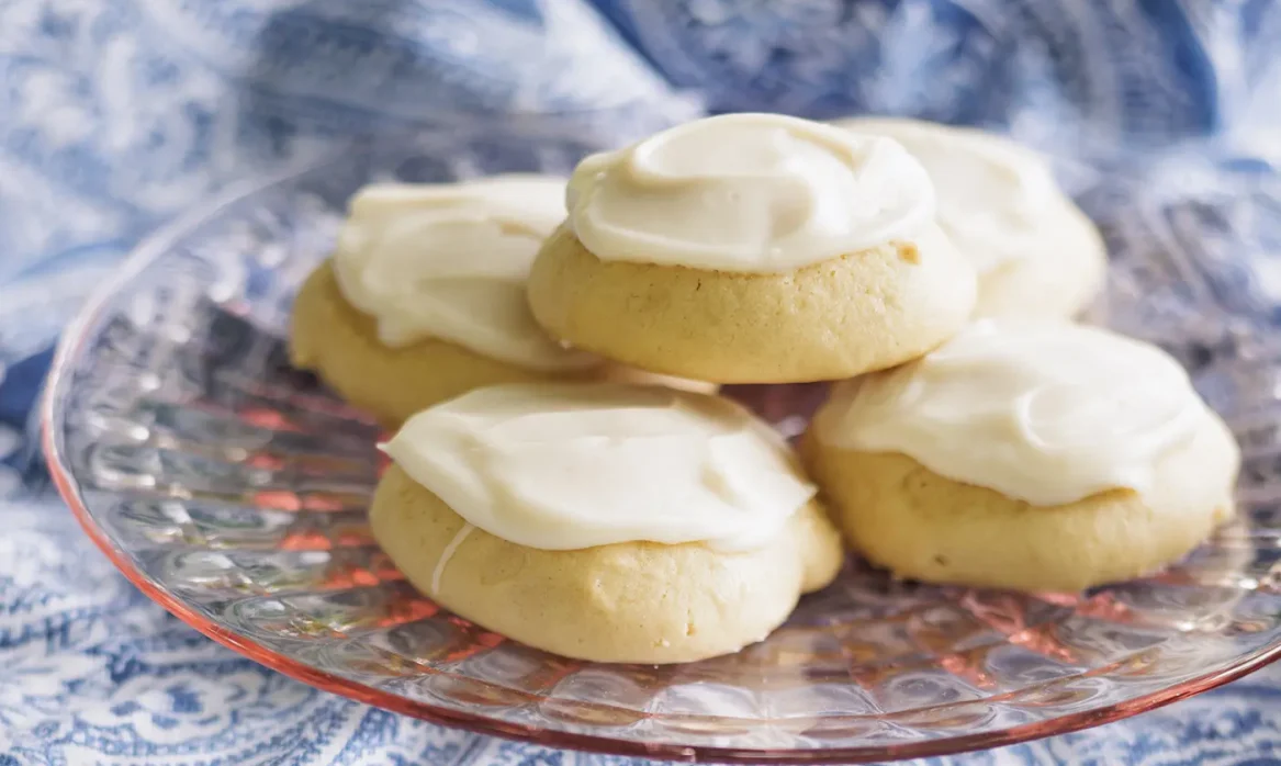 Sour cream cookies with browned-butter frosting.