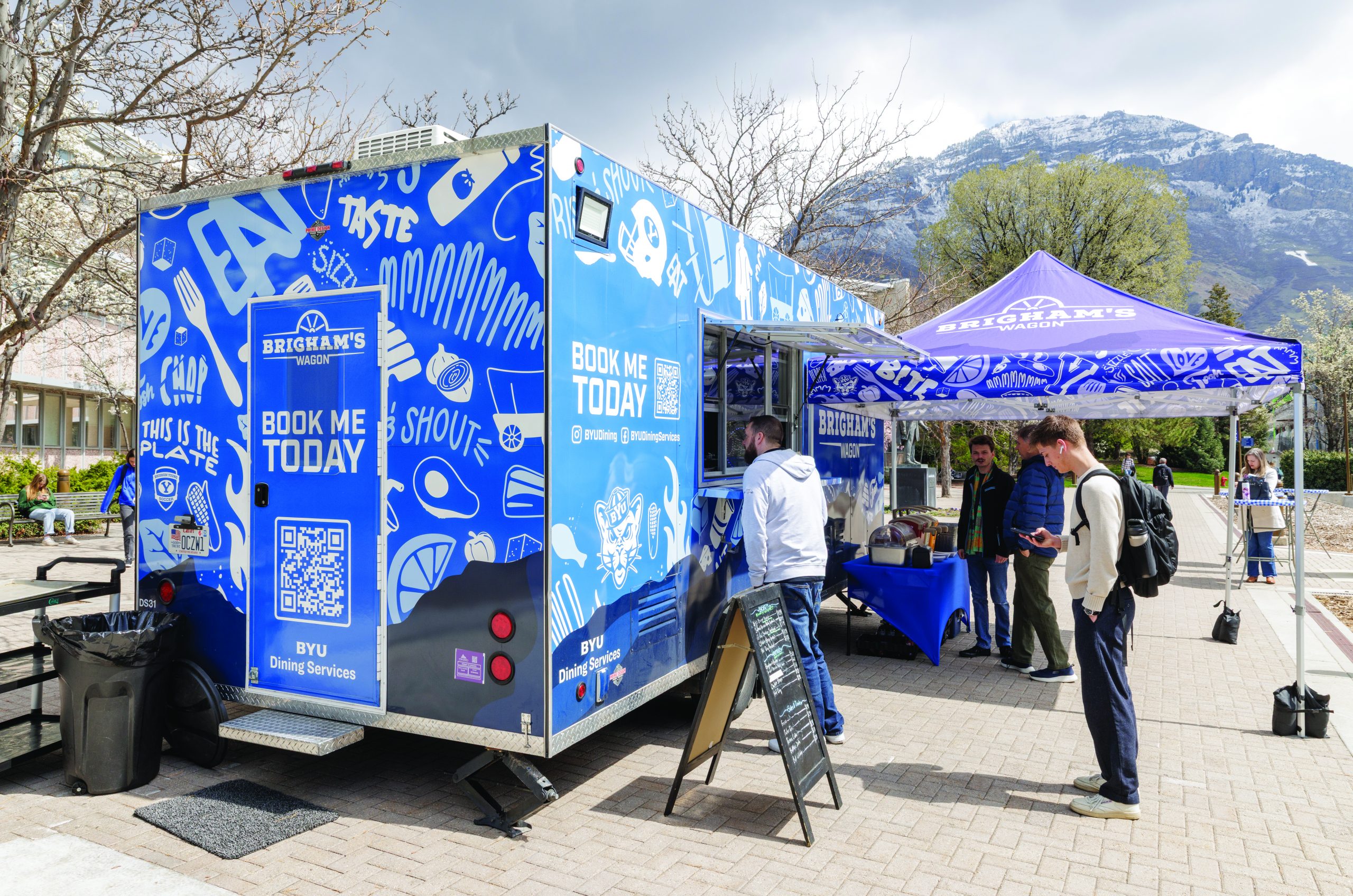Brigham's Wagon travels around BYU sharing just some of the new food on campus and at the Cougareat.