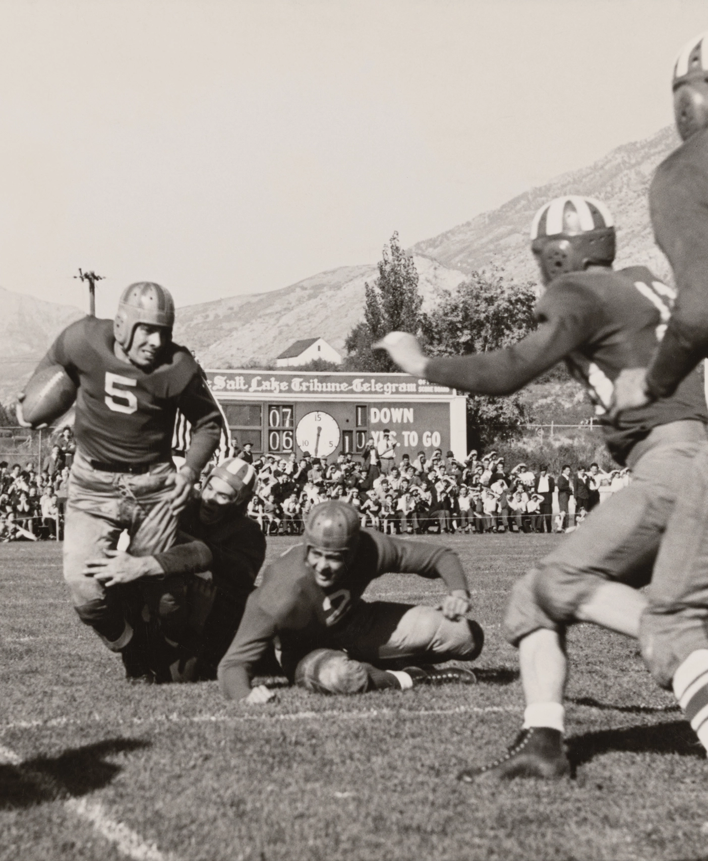 A BYU vs. Utah rivalry football game in 1939.