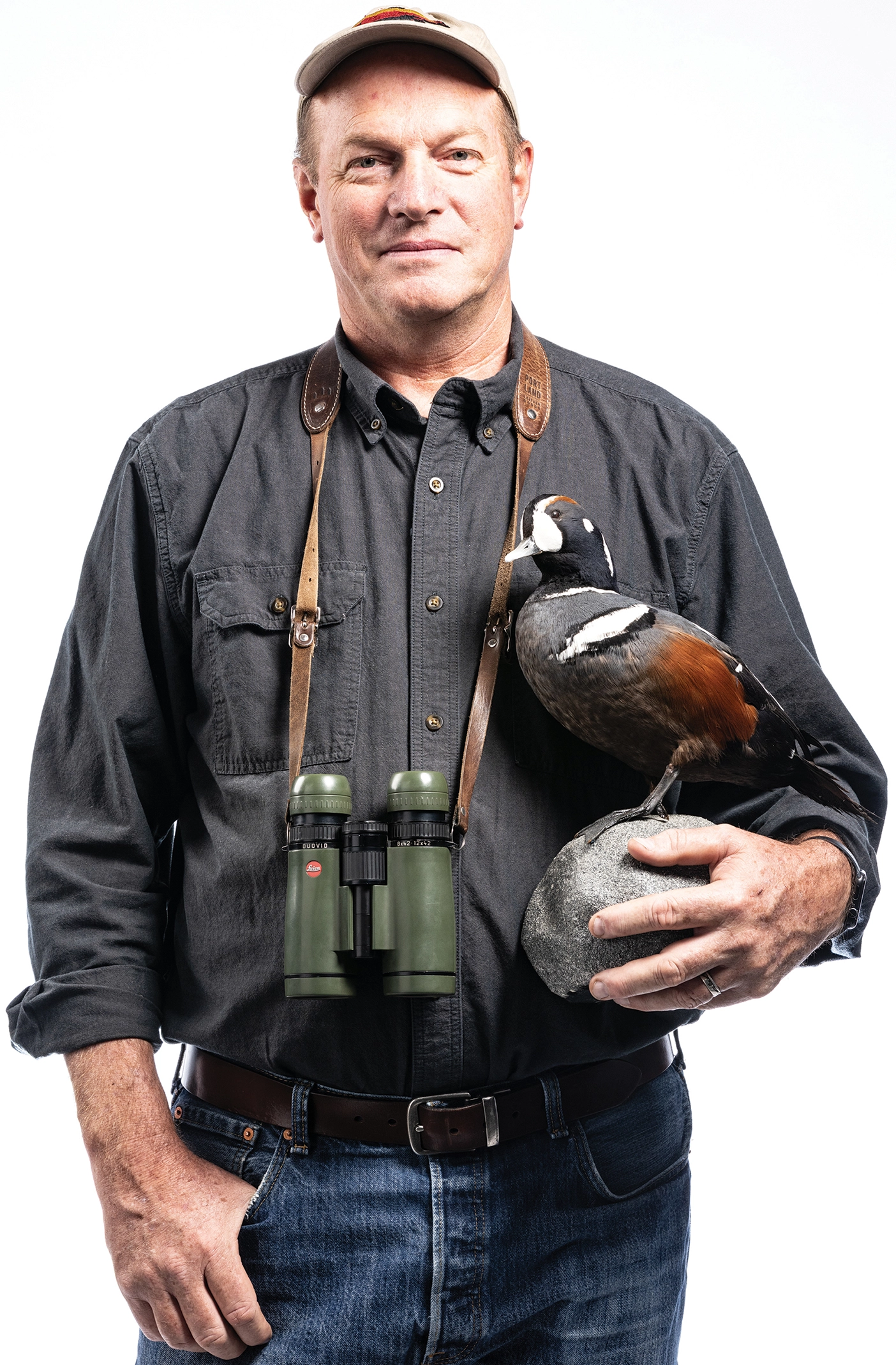 Portrait of Steve Petersen, BYU life science professor and bird enthusiast.