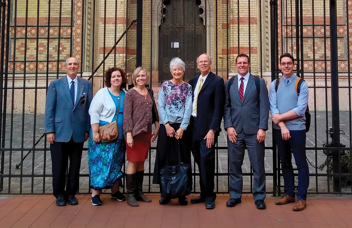 Jerry Jaccard and McLaughlin (both at left) traveled to Hungary with InterMuse faculty to refine their Kodály method skills.